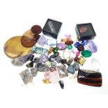 A parcel of assorted loose crystals, cut stones and paste.