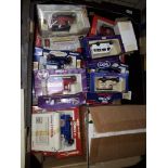 A collection of boxed die-cast model vehicles including Oxford, Corgi etc.