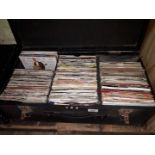 A case of approximately 300 singles, rock & pop, all in sleeves, The Beatles, Queen, Status Quo etc.