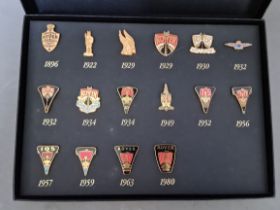 A selection of Rover badges.