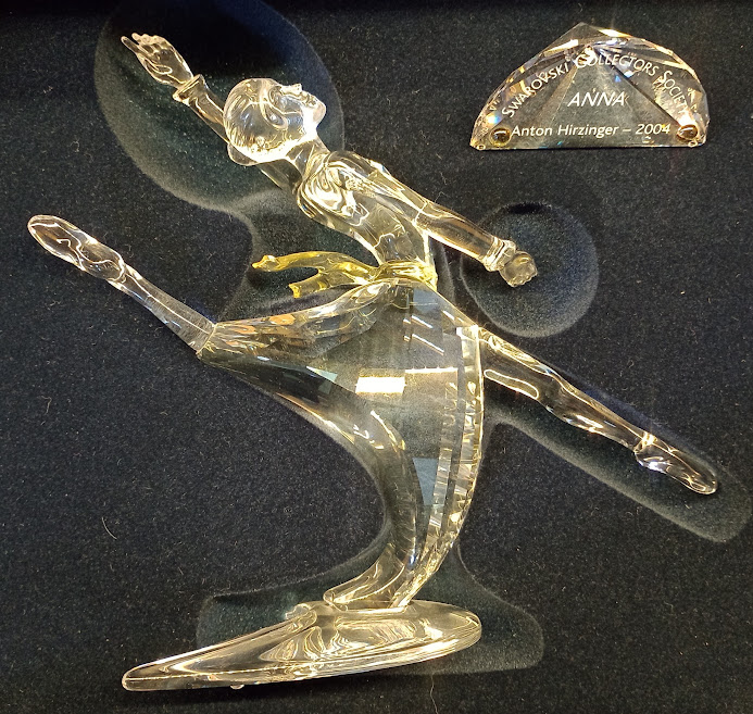 A Swarovski crystal Magic of Dance Anna ornament 2004, with box.