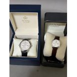 Two Royal London gents watches with associated boxes.