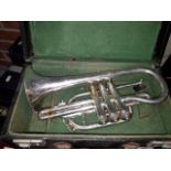 An Imperial by Boosey & Hawkes cornet in fitted case.