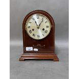 A German domed mantle clock, height 28cm.