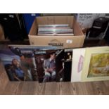 A box of LPs, various genre and artists including Scorpions etc.