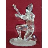 A Swarovski crystal "Masquerade" Harlequin ornament 2001, with box.