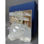 A Swarovski crystal Wonders of the Sea 'Eternity' ornament, with box.