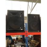 Two commercial speakers.