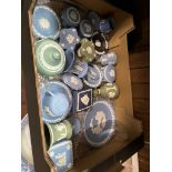 25 pieces of Wedgwood jasper ware in 5 different colours