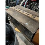 A fitted tool chest containing various joiner's woodworking tools including old planes etc.