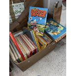 A box of children's books and annuals - 1960s and 70s