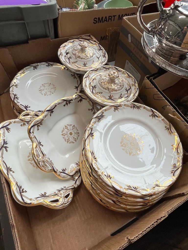 A Davenport 19th century dessert set.