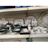 A collection of Wedgwood ceramics to include candlestick holders, tableware, etc.