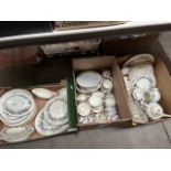 A large collection of Royal Worcester Lavinia dinner wares - 3 boxes containing over 110 pieces