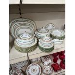 Minton 'Ashbourne' dinner wares including set of 3 platters, covered serving dishes etc. approx 43
