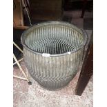 A galvanised metal dolly tub.