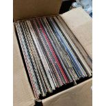 A box of LPs including pop and classical