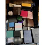 A box of 50+ empty jewellery boxes.