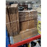 100 single wall cardboard boxes, various sizes.