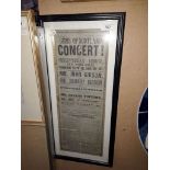 A 1960s concert poster 'Gems of Scotland' framed and glazed.