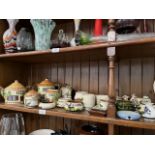 4 piece set of Beswick cottage ware with 20 pieces of Torquay ware including Longpark, Aller Vale