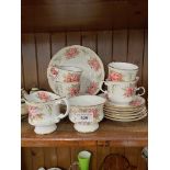 Elizabethan 21 piece fine bone china tea set for 6 in the 'Handel' design from the Anniversary