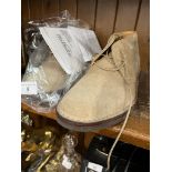 A pair of size 7 Loake Classic Desert Boots-,Suede Sand., (unworn)