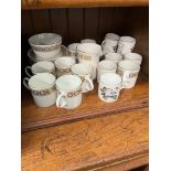 Wedgwood Marguerite 18 piece coffee set for 8 people with Royal Worcester set of 6 coffee cups and