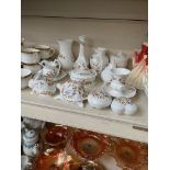 14 items of Aynsley 'Cottage Garden' including rabbit & tortoise trinket boxes