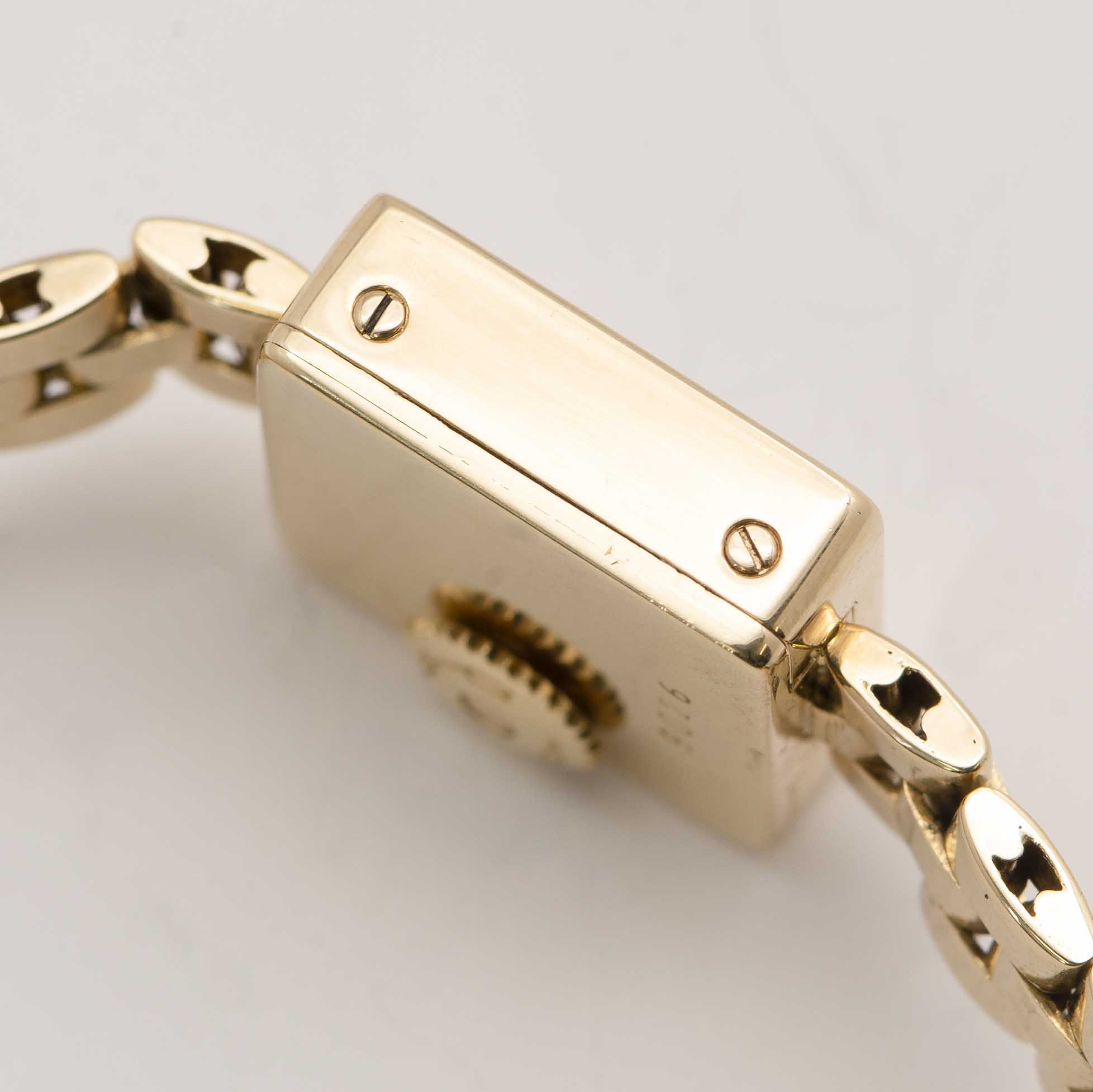 A RARE LADIES 18K SOLID GOLD CARTIER LONDON QUADRANT BRACELET WATCH CIRCA 1970, WITH MATCHING LONDON - Image 8 of 12