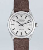 A GENTLEMAN'S STAINLESS STEEL ROLEX OYSTER PERPETUAL AIR KING PRECISION WRIST WATCH CIRCA 1972, REF.