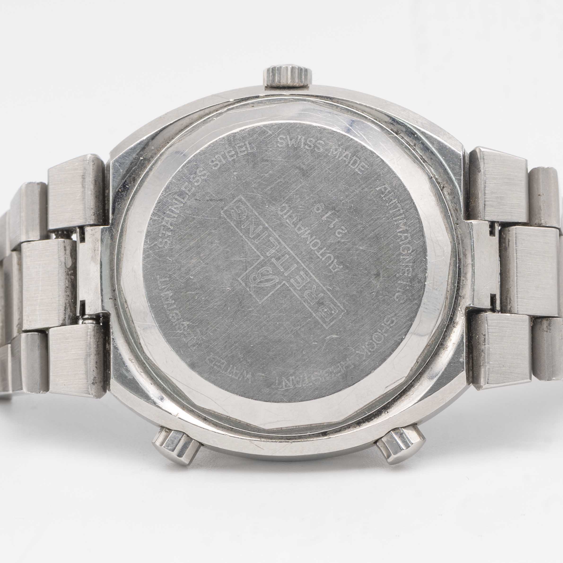 A GENTLEMAN'S STAINLESS STEEL BREITLING TRANSOCEAN CHRONO-MATIC CHRONOGRAPH BRACELET WATCH CIRCA - Image 6 of 9