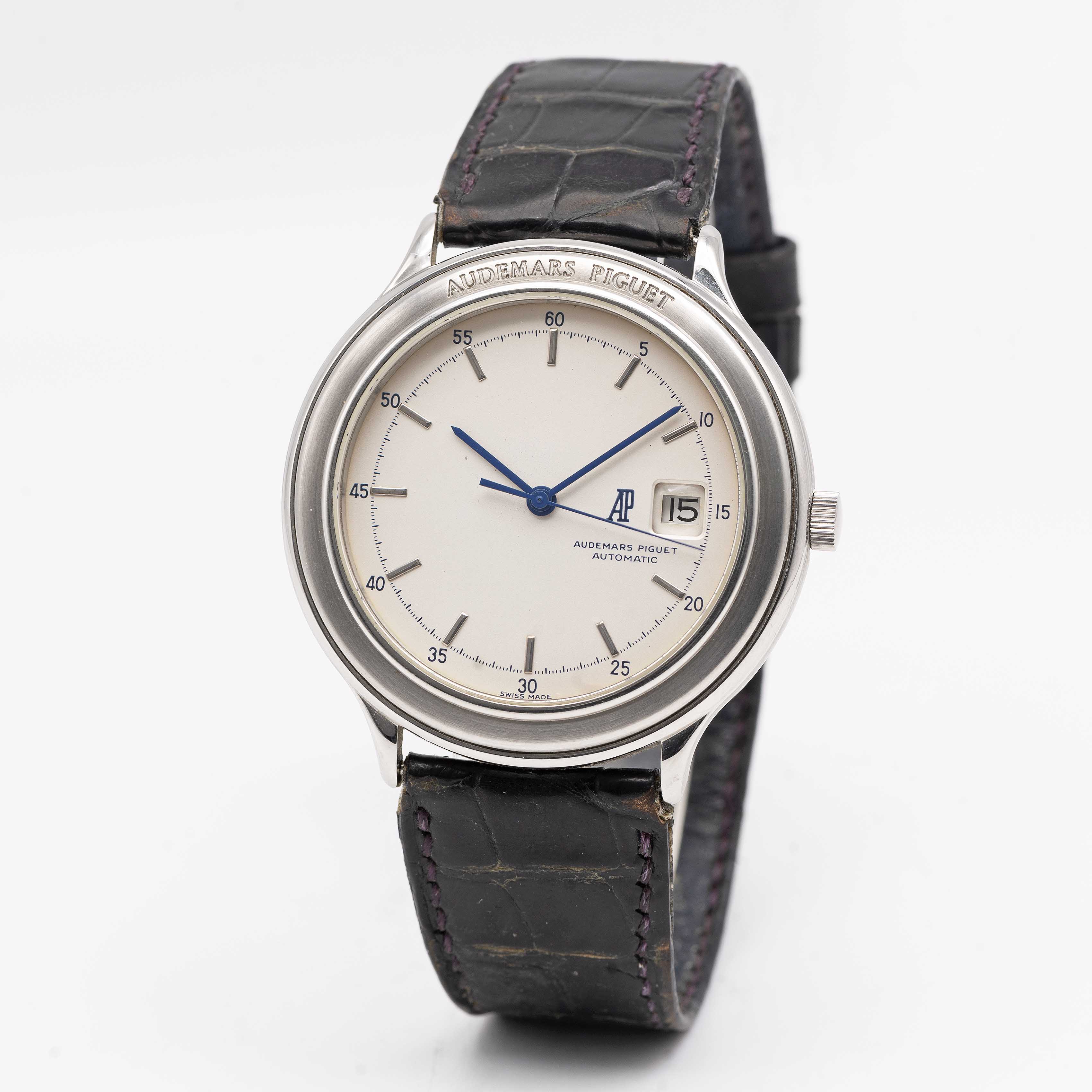 A RARE GENTLEMAN'S STAINLESS STEEL AUDEMARS PIGUET HUITIEME AUTOMATIC WRIST WATCH DATED 1989, REF. - Image 5 of 11