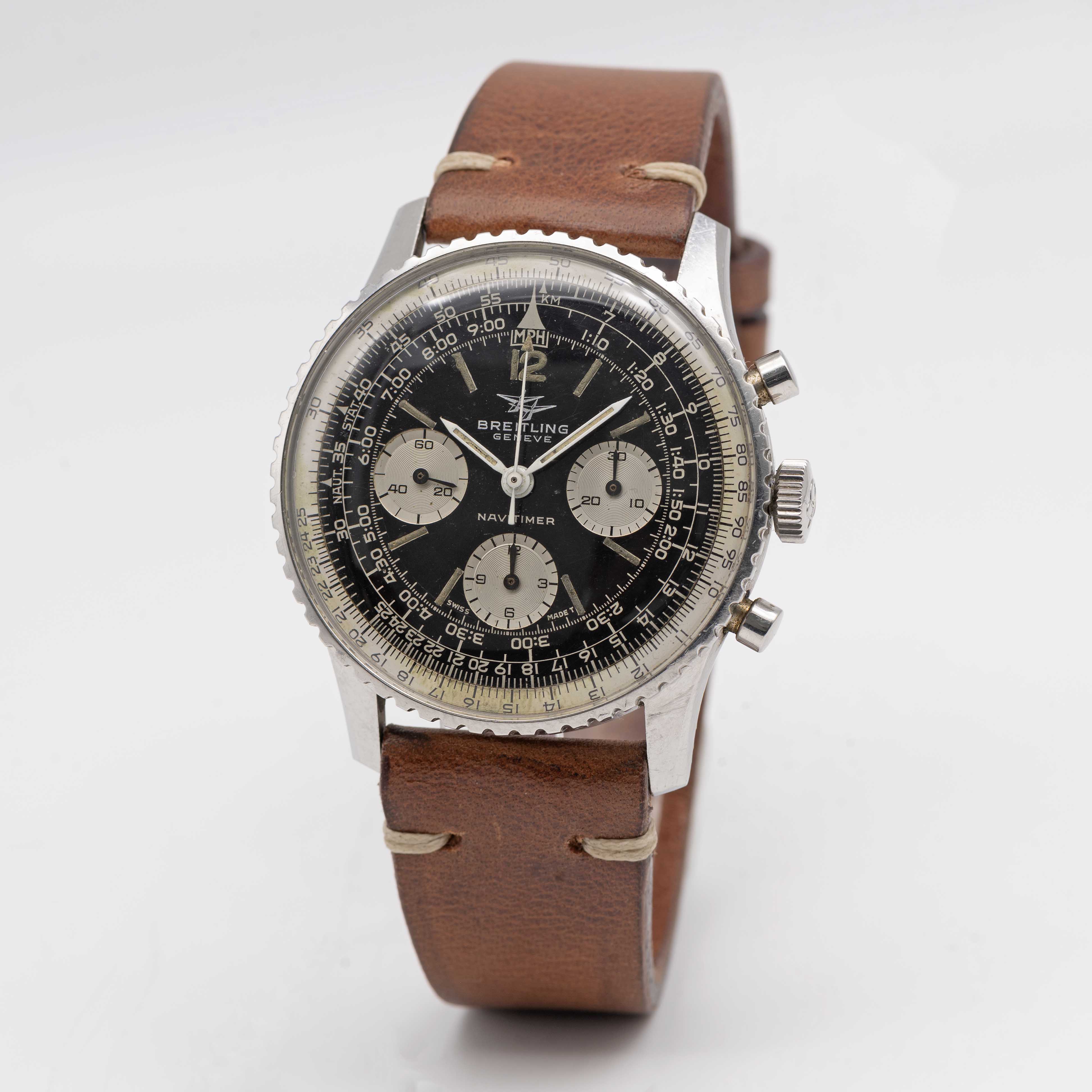 A GENTLEMAN'S STAINLESS STEEL BREITLING NAVITIMER CHRONOGRAPH WRIST WATCH CIRCA 1966, REF. 806 - Image 3 of 8