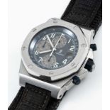 A GENTLEMAN'S STAINLESS STEEL AUDEMARS PIGUET ROYAL OAK OFFSHORE CHRONOGRAPH WRIST WATCH CIRCA 2001,