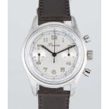 A GENTLEMAN'S STAINLESS STEEL PRECISTA "WATERPROOF" CHRONOGRAPH WRIST WATCH CIRCA 1960s Movement: