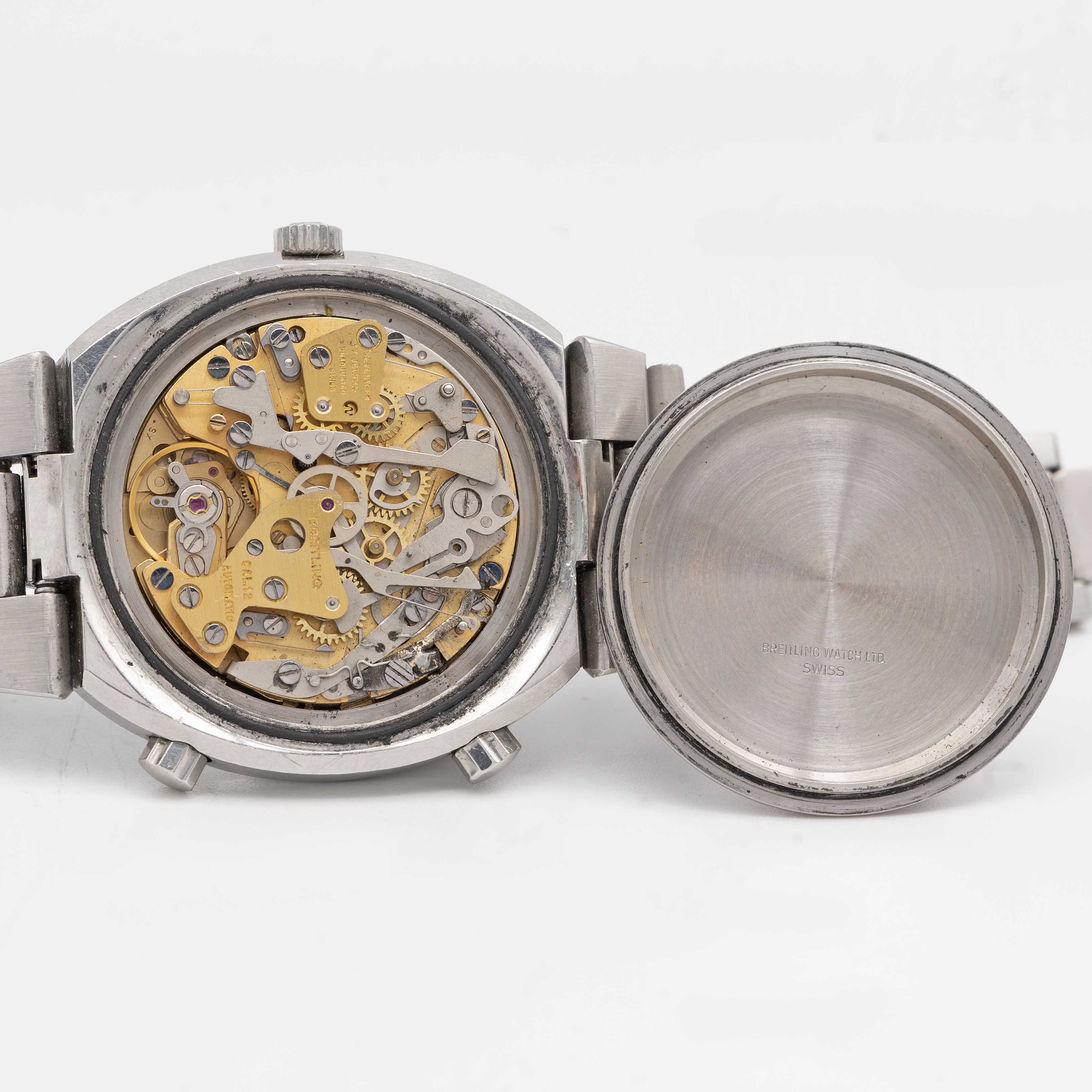 A GENTLEMAN'S STAINLESS STEEL BREITLING TRANSOCEAN CHRONO-MATIC CHRONOGRAPH BRACELET WATCH CIRCA - Image 7 of 9