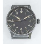 A RARE GENTLEMAN'S GERMAN MILITARY WEMPE RLM NAVIGATORS PILOTS WATCH CIRCA 1940, WITH MINERVA