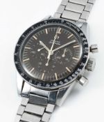 A RARE GENTLEMAN'S STAINLESS STEEL OMEGA SPEEDMASTER "ED WHITE" CHRONOGRAPH BRACELET WATCH DATED