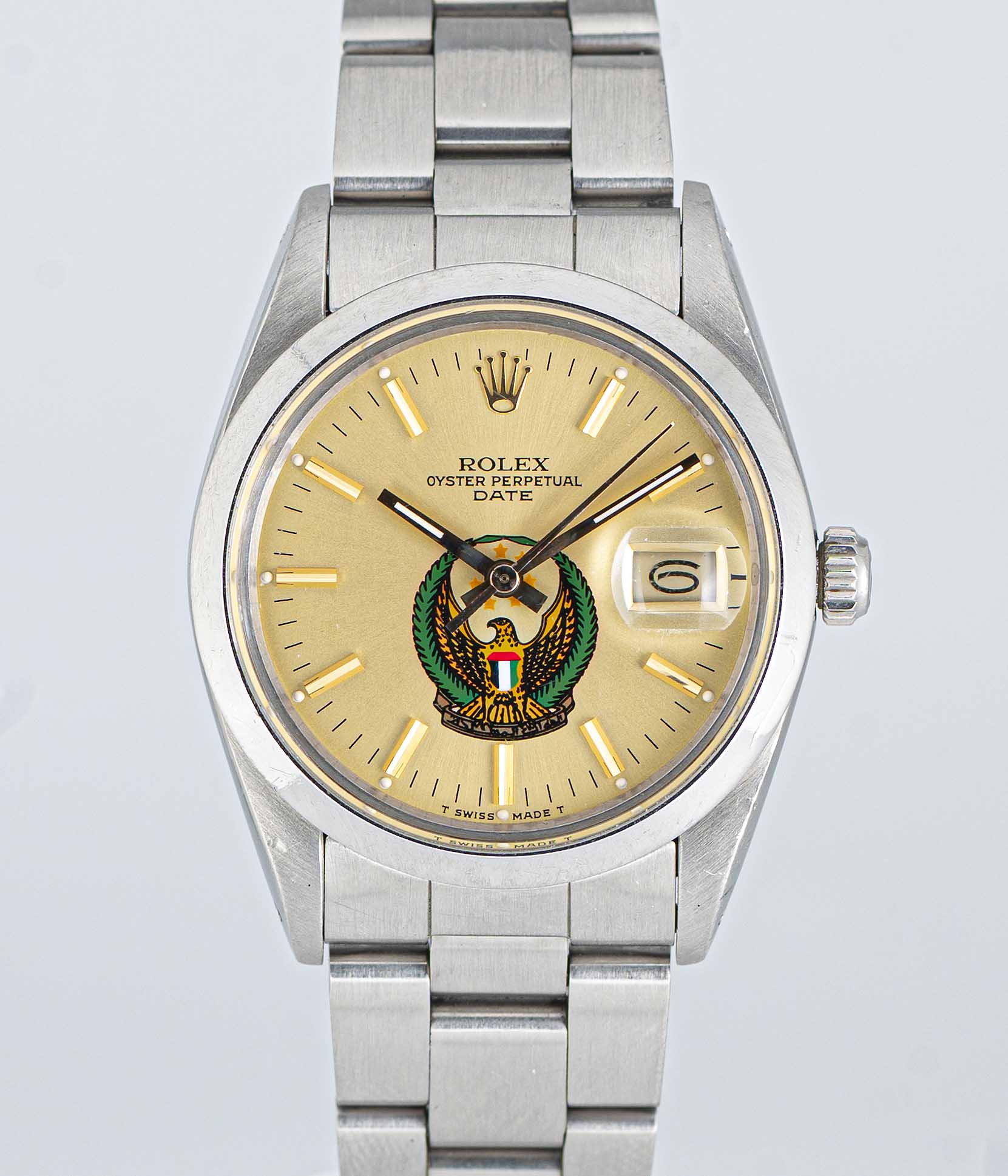 A RARE GENTLEMAN'S STAINLESS STEEL ROLEX OYSTER PERPETUAL DATE BRACELET WATCH CIRCA 1985, REF. 15000 - Image 2 of 10