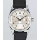 A GENTLEMAN'S STAINLESS STEEL ROLEX OYSTER PERPETUAL CHRONOMETER DATEJUST WRIST WATCH CIRCA 1957,