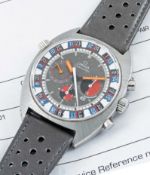 A GENTLEMAN'S STAINLESS STEEL OMEGA SEAMASTER "SOCCER TIMER' CHRONOGRAPH WRIST WATCH CIRCA 1970,