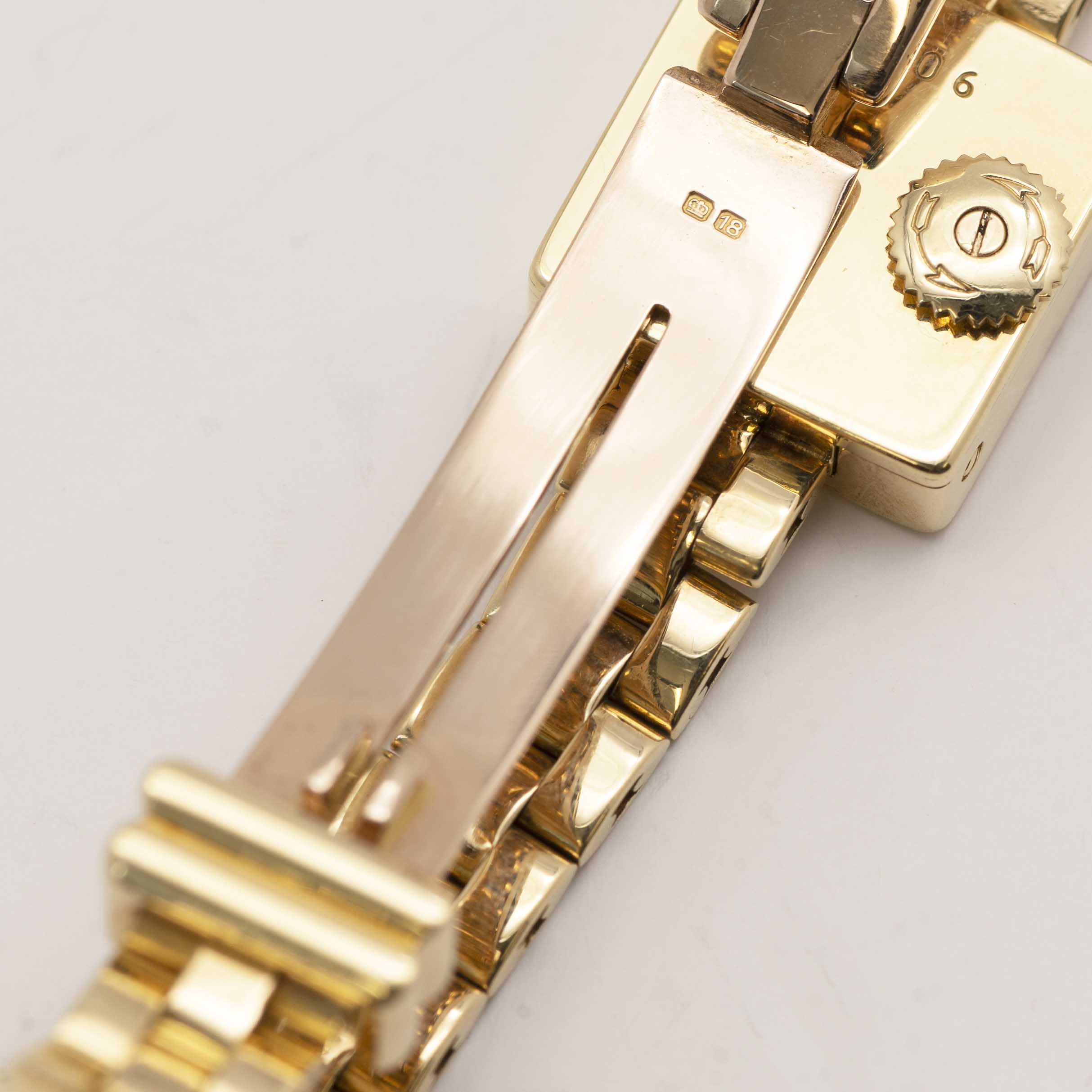 A RARE LADIES 18K SOLID GOLD CARTIER LONDON QUADRANT BRACELET WATCH CIRCA 1970, WITH MATCHING LONDON - Image 11 of 12