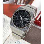 A GENTLEMAN'S STAINLESS STEEL OMEGA SPEEDMASTER 125 CHRONOGRAPH BRACELET WATCH DATED 1975, REF.