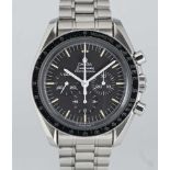 A GENTLEMAN'S STAINLESS STEEL OMEGA SPEEDMASTER PROFESSIONAL "MOONWATCH" CHRONOGRAPH BRACELET