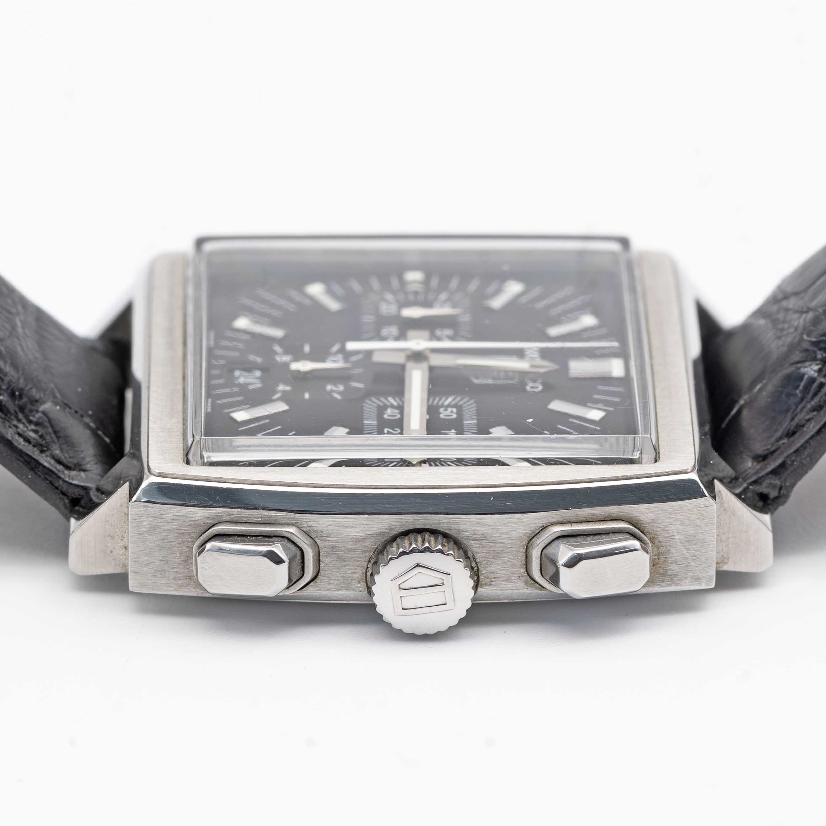 A GENTLEMAN'S STAINLESS STEEL TAG HEUER MONACO AUTOMATIC CHRONOGRAPH WRIST WATCH CIRCA 2005, REF. - Image 7 of 9