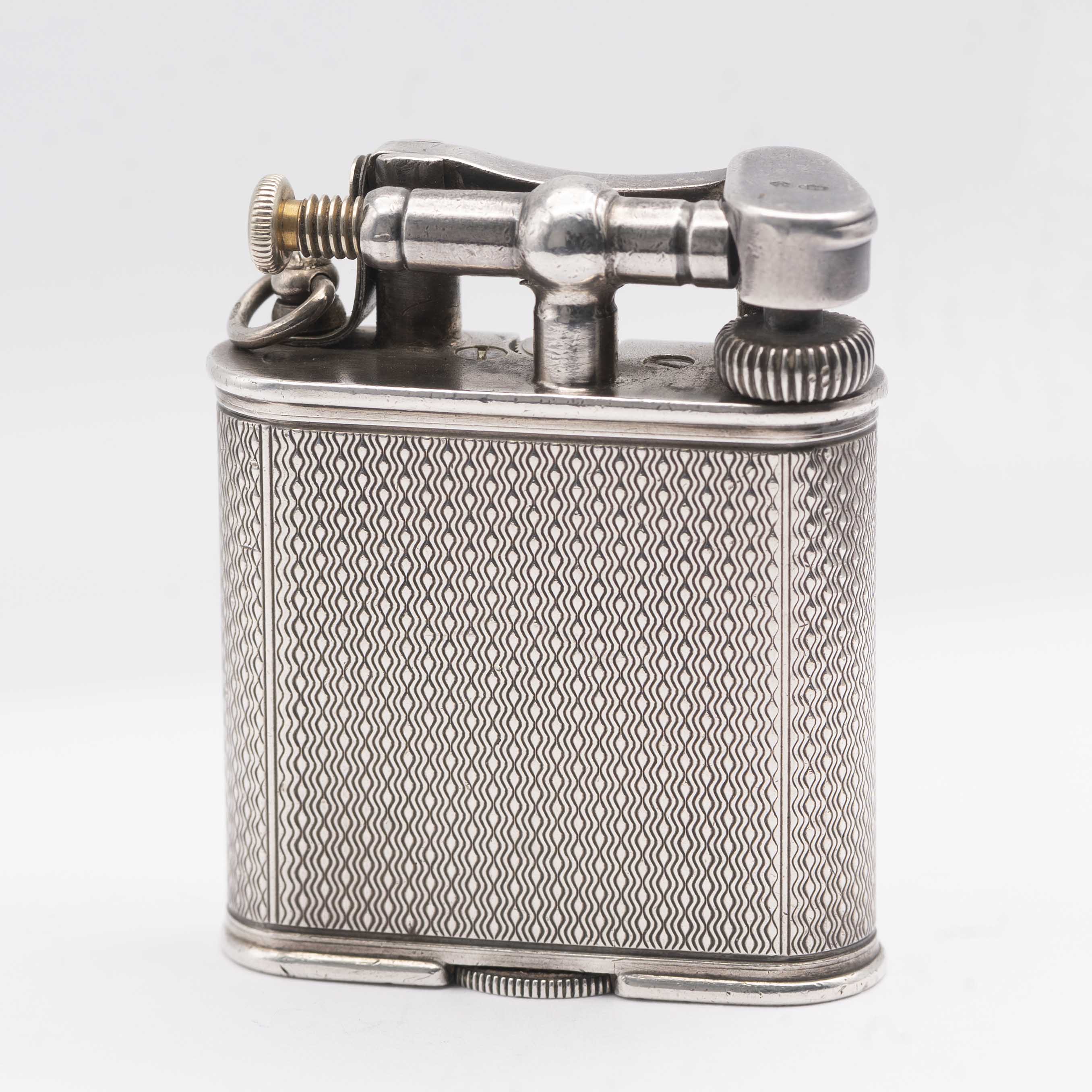 A RARE SOLID SILVER DUNHILL UNIQUE 'A' SELF WINDING WATCH LIGHTER CIRCA 1930s Movement: Manual - Image 5 of 7