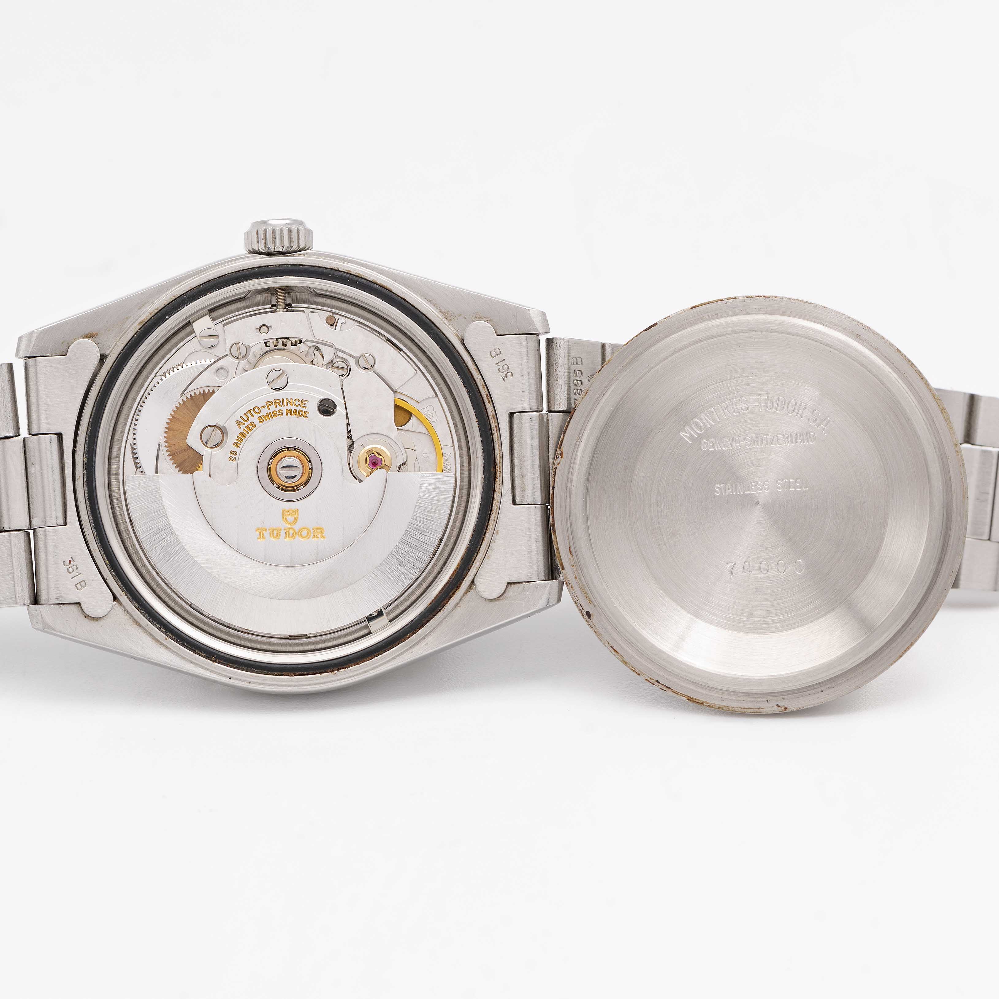 A RARE GENTLEMAN'S STAINLESS STEEL TUDOR PRINCE OYSTERDATE BRACELET WATCH CIRCA 1993, REF. 74000N - Image 7 of 10