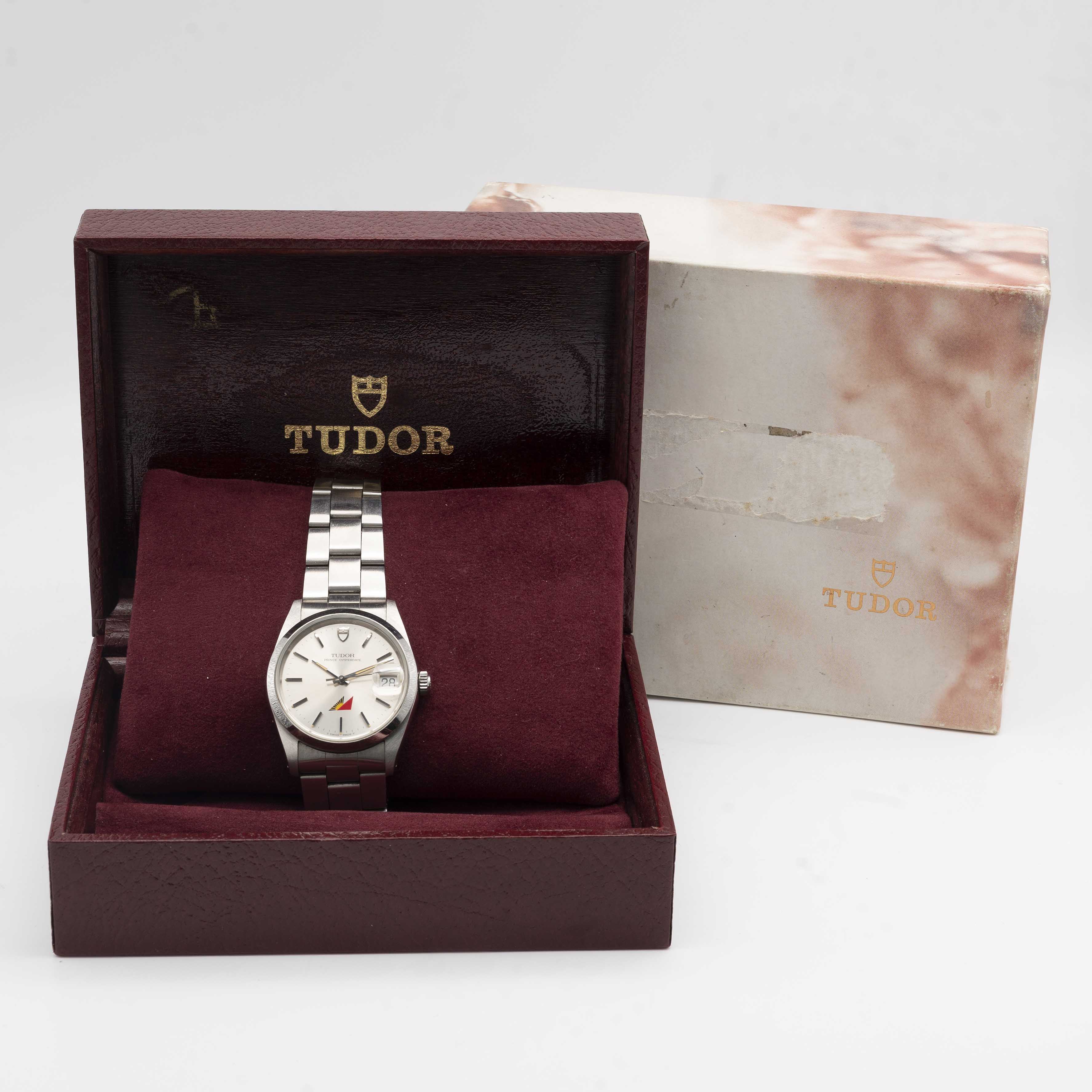 A RARE GENTLEMAN'S STAINLESS STEEL TUDOR PRINCE OYSTERDATE BRACELET WATCH CIRCA 1993, REF. 74000N - Image 10 of 10