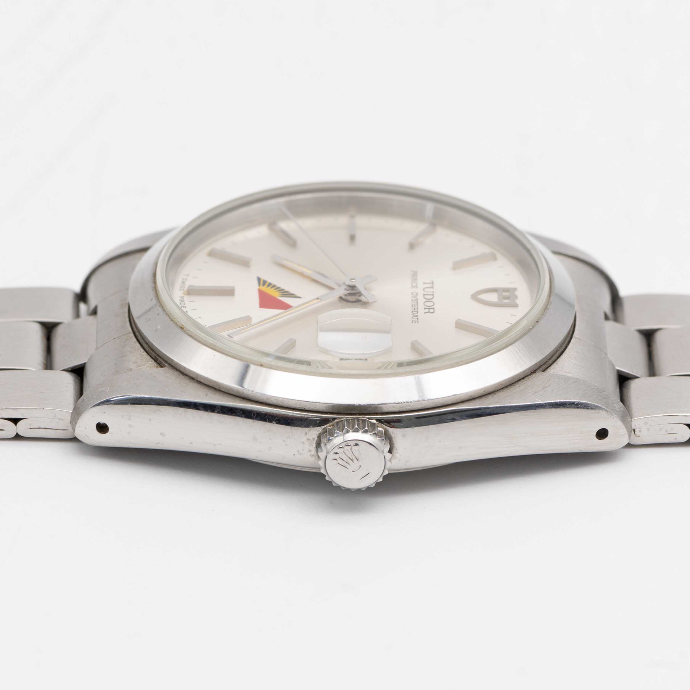 A RARE GENTLEMAN'S STAINLESS STEEL TUDOR PRINCE OYSTERDATE BRACELET WATCH CIRCA 1993, REF. 74000N - Image 8 of 10